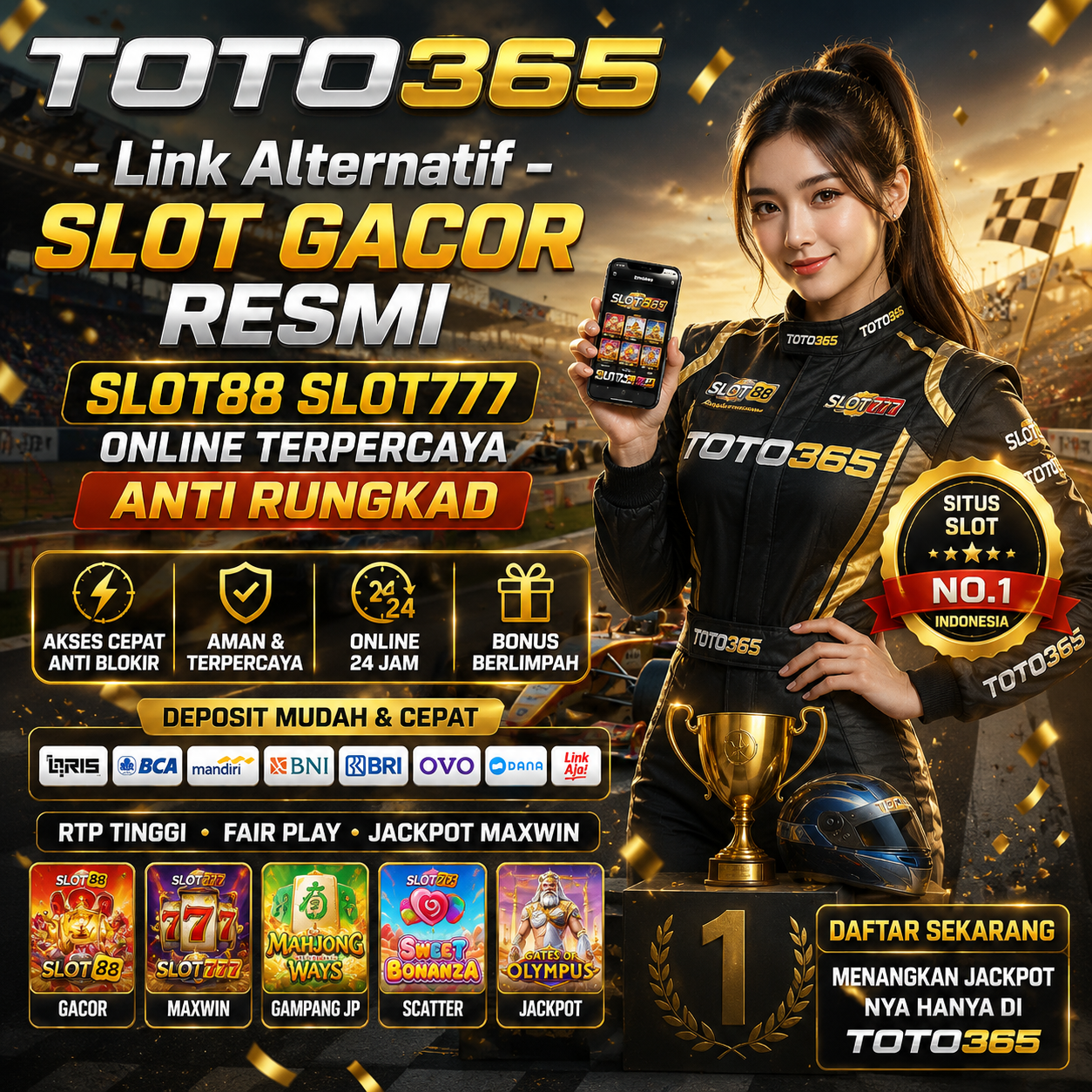 TOTO365 - Link Alternatif Slot Gacor Resmi SLOT88 Slot777 Online Terpercaya Anti Rungkad